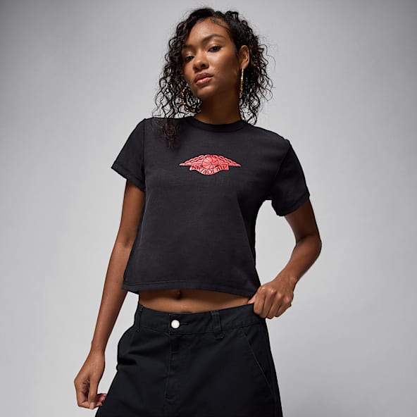 Womens Jordan Black Tops and T-Shirts. Nike.com